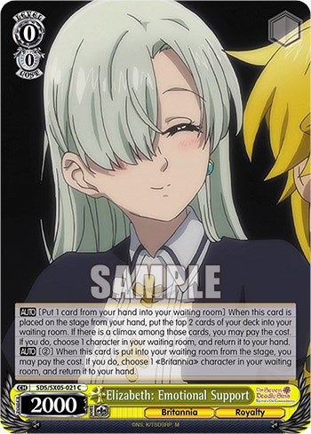 Image of Elizabeth: Emotional Support [The Seven Deadly Sins: Revival of The Commandments]