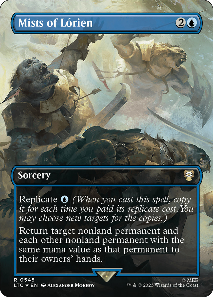 Image of Mists of Lorien (Borderless) (Surge Foil) [The Lord of the Rings: Tales of Middle-Earth Commander]