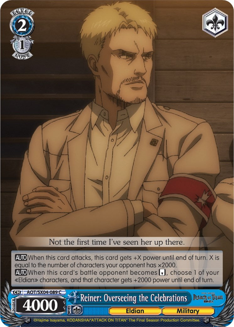 Image of Reiner: Overseeing the Celebrations [Attack On Titan: Final Season]