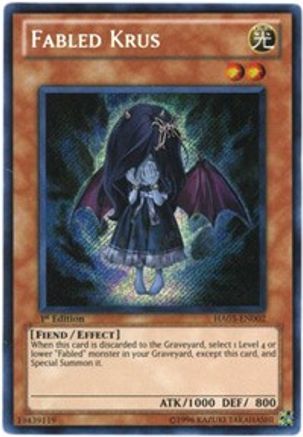 Image of Fabled Krus [HA03-EN002] Secret Rare