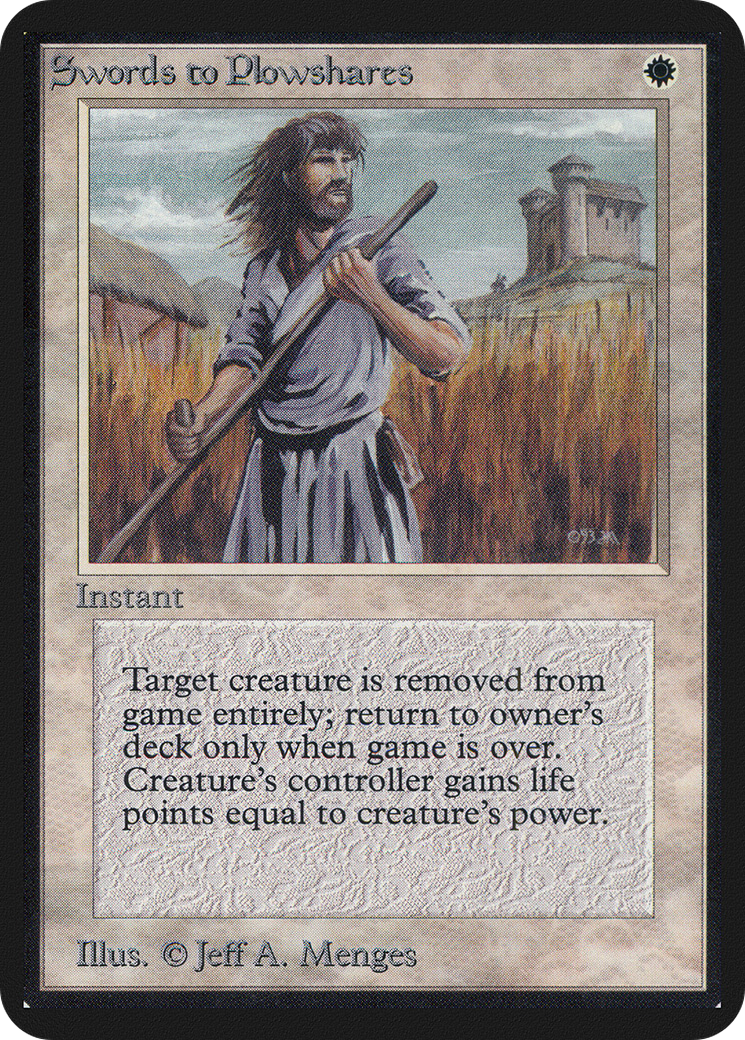 Image of Swords to Plowshares [Alpha Edition]
