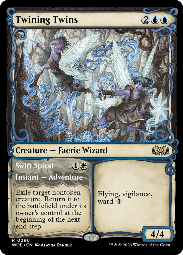 Image of Twining Twins // Swift Spiral (Showcase) [Wilds of Eldraine]