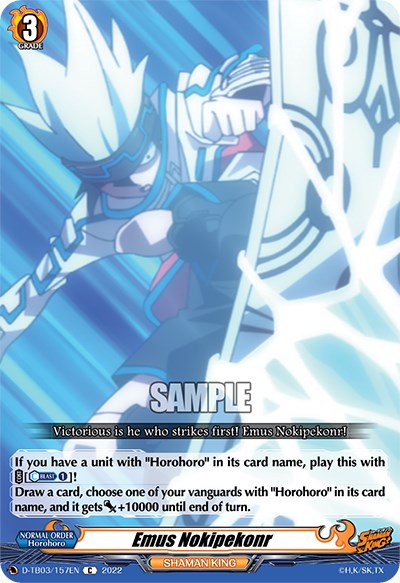 Image of Emus Nokipekonr (D-TB03/157EN) [Shaman King]