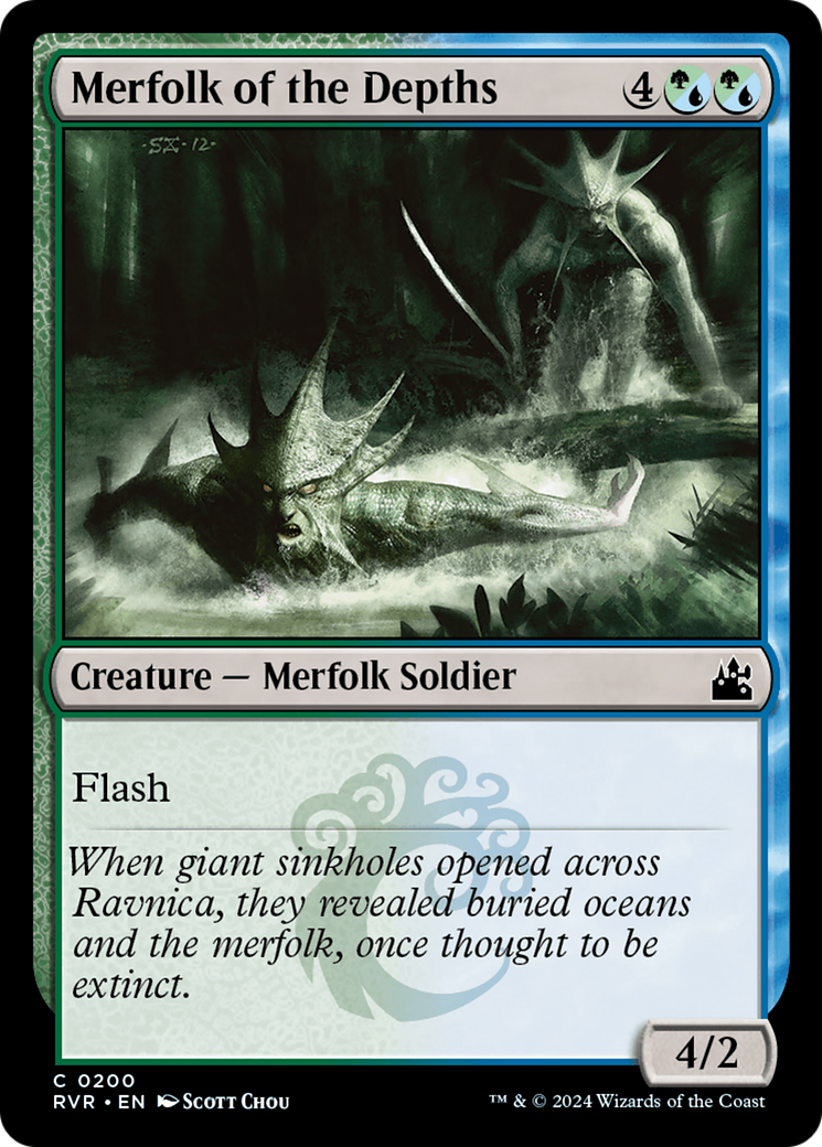 Image of Merfolk of the Depths [Ravnica Remastered]