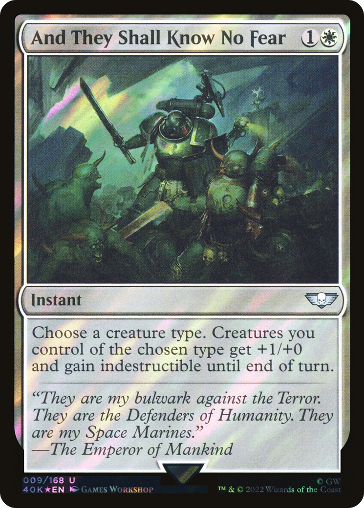Image of And They Shall Know No Fear (Surge Foil) [Warhammer 40,000]