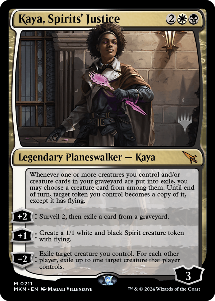 Image of Kaya, Spirits' Justice (Promo Pack) [Murders at Karlov Manor Promos]