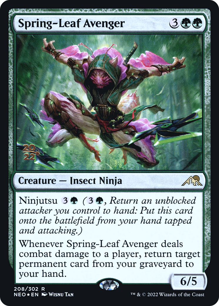 Image of Spring-Leaf Avenger [Kamigawa: Neon Dynasty Prerelease Promos]