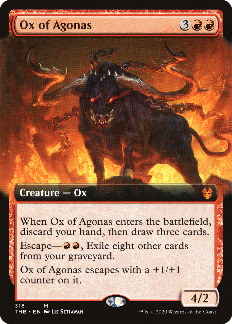 Image of Ox of Agonas (Extended Art) [Theros Beyond Death]