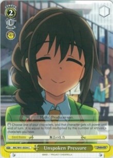 Image of Unspoken Pressure (IMC/W41-E034 C) [The iDOLM@STER Cinderella Girls]