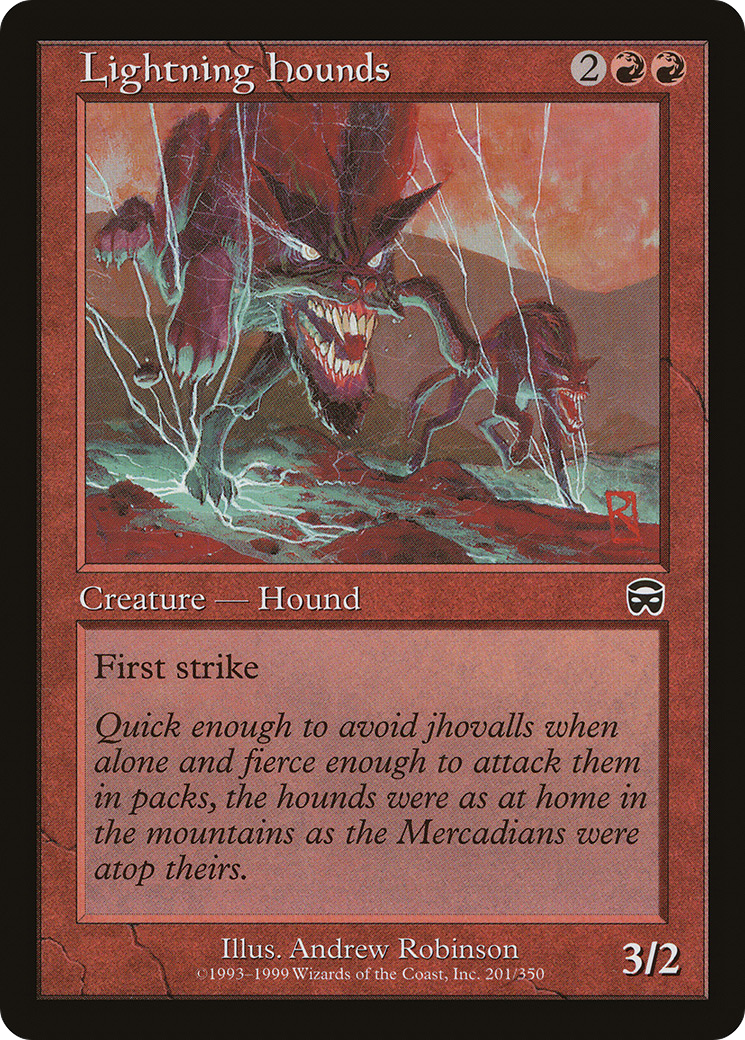 Image of Lightning Hounds [Mercadian Masques]