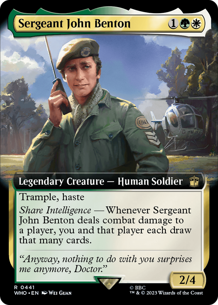 Image of Sergeant John Benton (Extended Art) [Doctor Who]