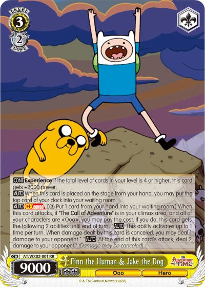 Image of Finn the Human & Jake the Dog (AT/WX02-001 RR) [Adventure Time]