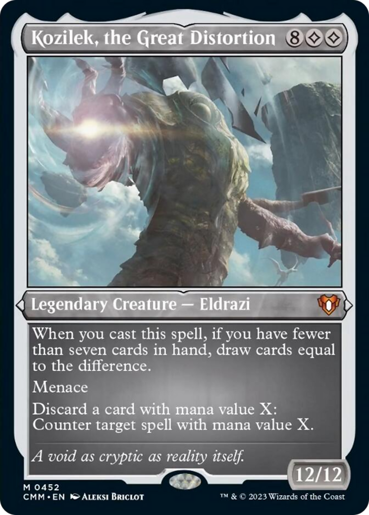 Image of Kozilek, the Great Distortion (Foil Etched) [Commander Masters]
