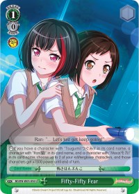 Image of Fifty-Fifty Fear (BD/EN-W03-056 U) [BanG Dream! Girls Band Party! MULTI LIVE]