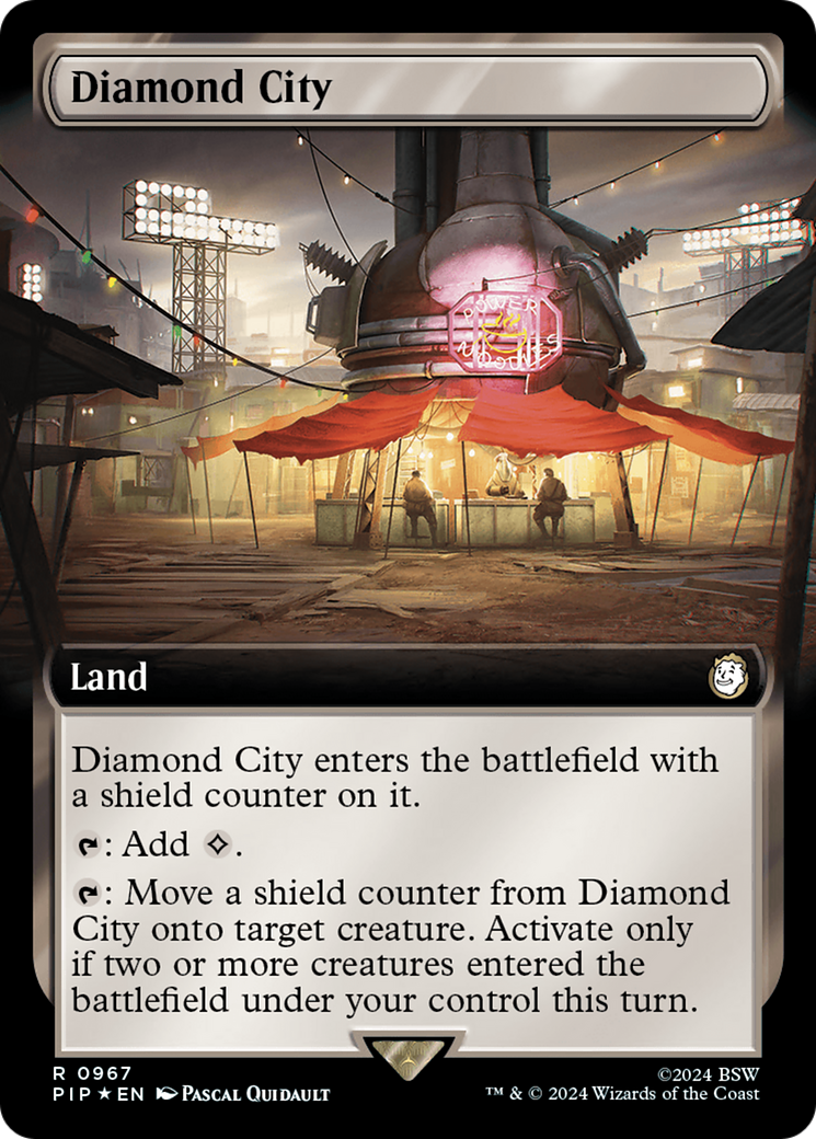 Image of Diamond City (Extended Art) (Surge Foil) [Fallout]