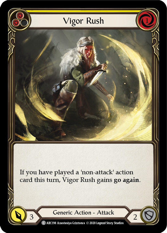 Image of Vigor Rush (Yellow) [U-ARC198] (Arcane Rising Unlimited)  Unlimited Normal