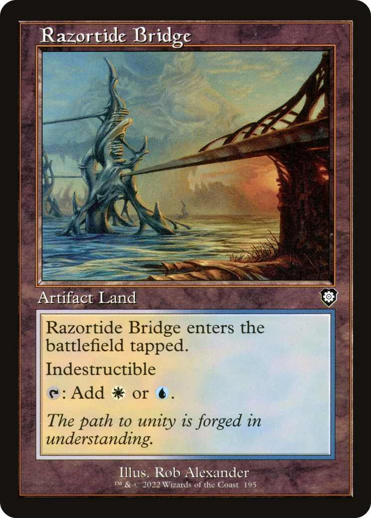 Image of Razortide Bridge (Retro) [The Brothers' War Commander]