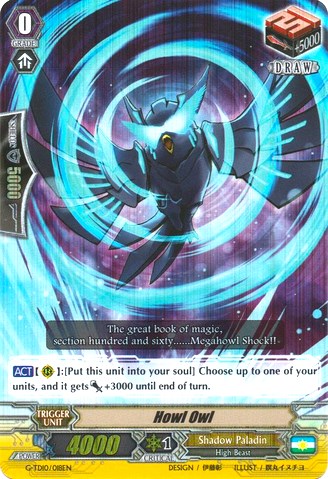 Image of Howl Owl (RRR) (G-TD10/018EN) [Ritual of Dragon Sorcery]