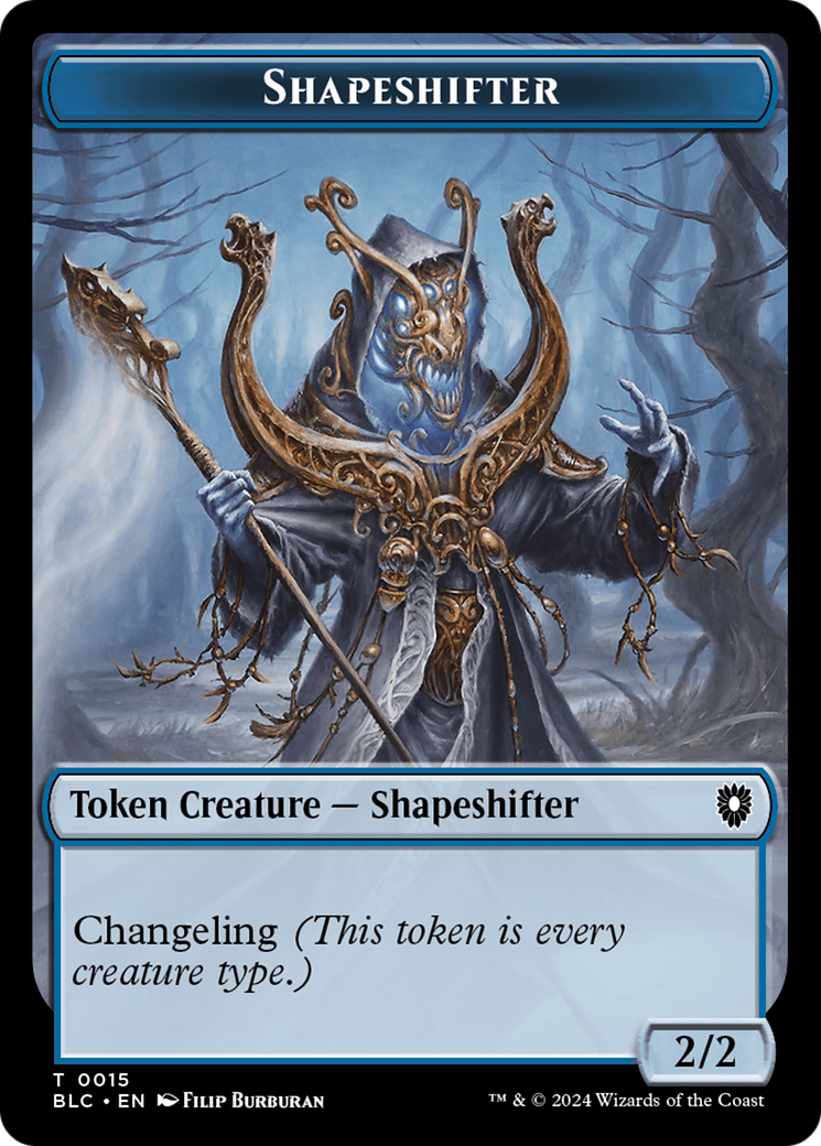 Image of Pest // Shapeshifter Double-Sided Token [Bloomburrow Commander Tokens]