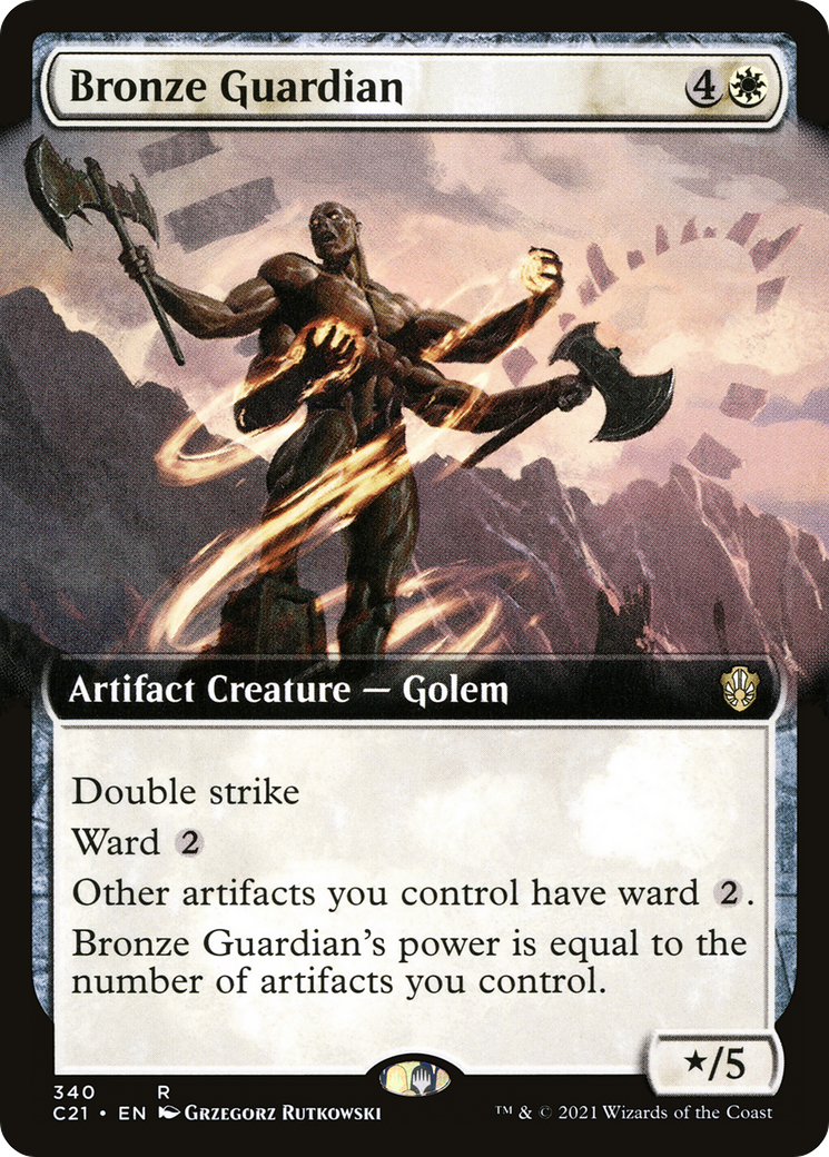 Image of Bronze Guardian (Extended Art) [Commander 2021]