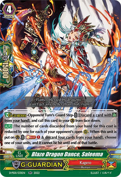 Image of Blaze Dragon Dance, Saleema (D-PS01/031EN) [P Clan Collection 2022]
