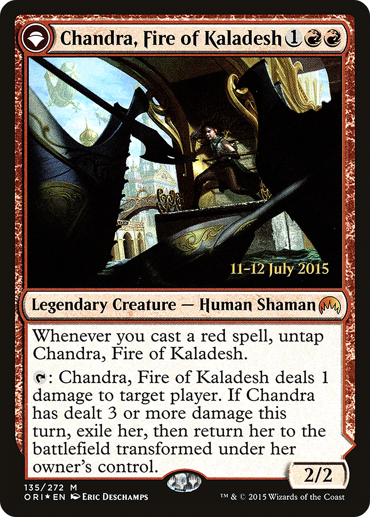 Image of Chandra, Fire of Kaladesh // Chandra, Roaring Flame [Magic Origins Prerelease Promos]