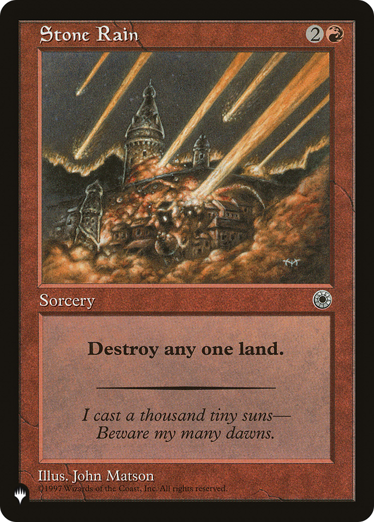 Image of Stone Rain [The List]