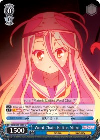 Image of Word Chain Battle, Shiro (NGL/S58-E087 U) [No Game No Life]