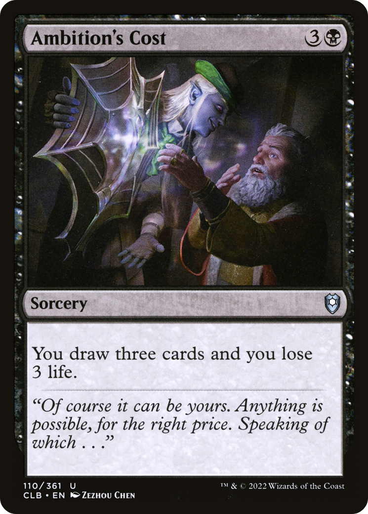 Image of Ambition's Cost [Commander Legends: Battle for Baldur's Gate]