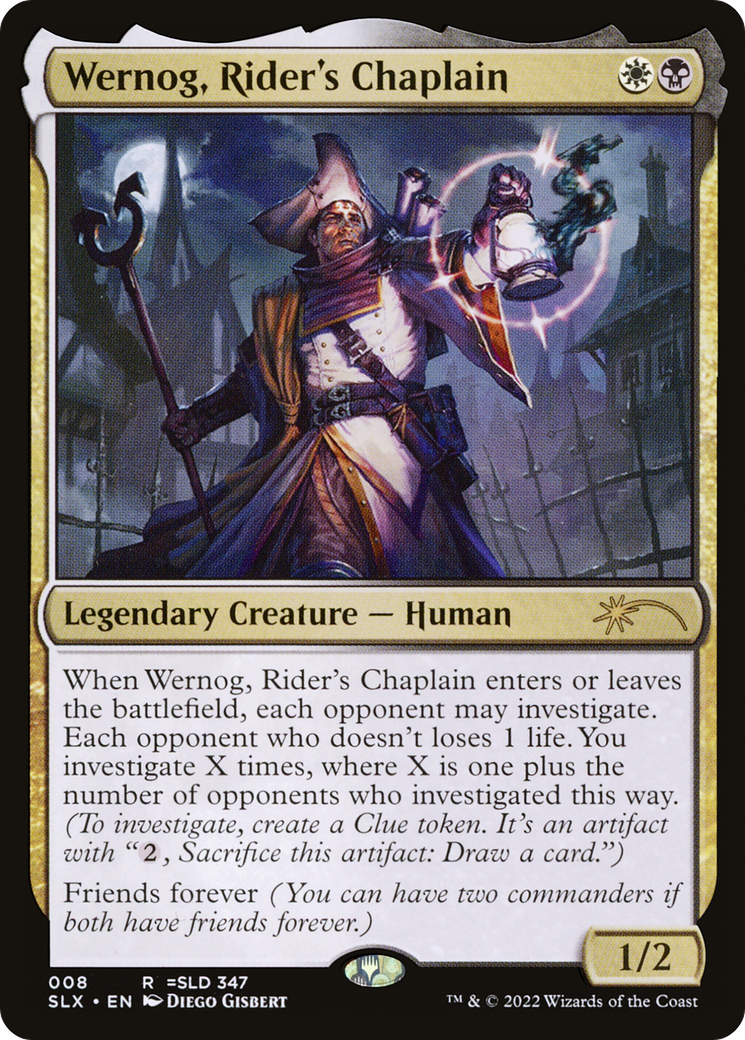 Image of Wernog, Rider's Chaplain [Secret Lair: Universes Within]