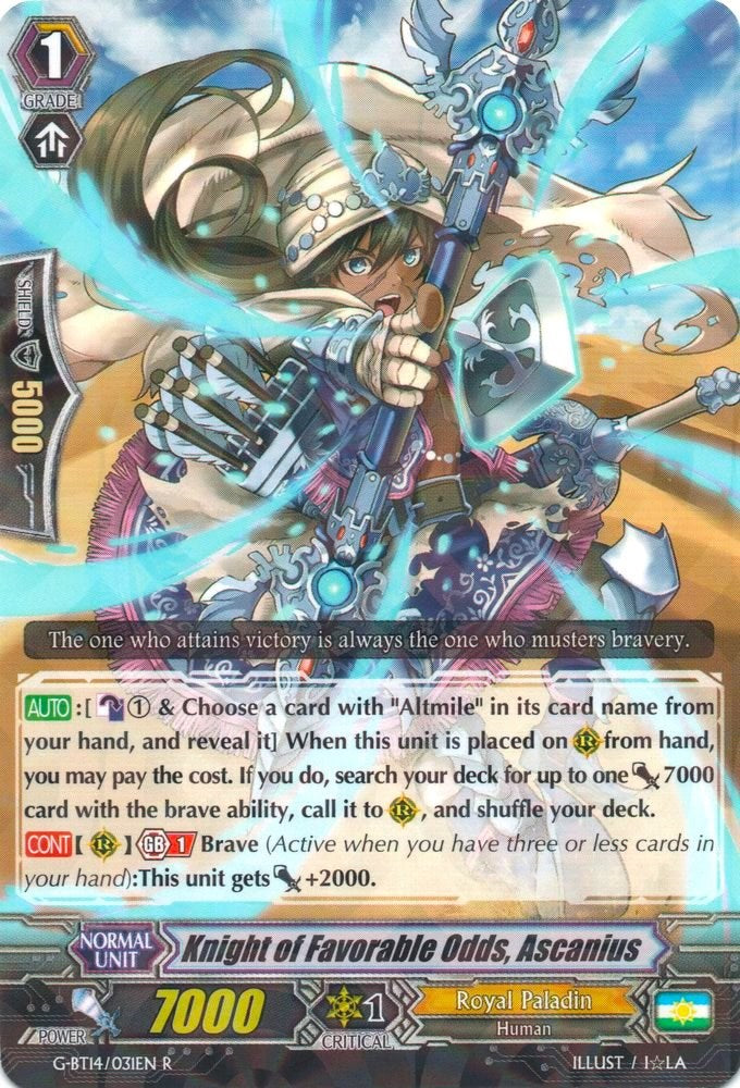 Image of Knight of Favorable Odds, Ascanius (G-BT14/031EN) [Divine Dragon Apocrypha]