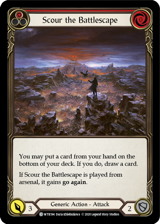 Image of Scour the Battlescape (Red) [U-WTR194] (Welcome to Rathe Unlimited)  Unlimited Normal
