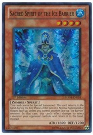 Image of Sacred Spirit of the Ice Barrier [HA04-EN024] Super Rare