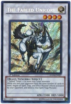 Image of The Fabled Unicore [HA04-EN027] Secret Rare