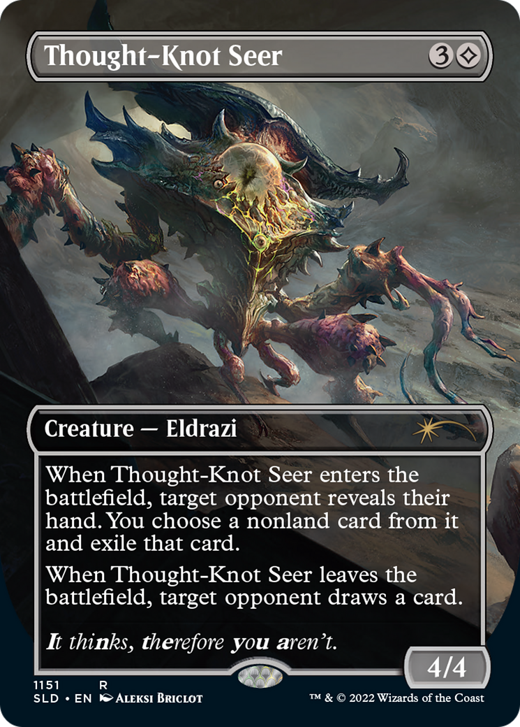 Image of Thought-Knot Seer (1151) (Borderless) [Secret Lair Drop Series]