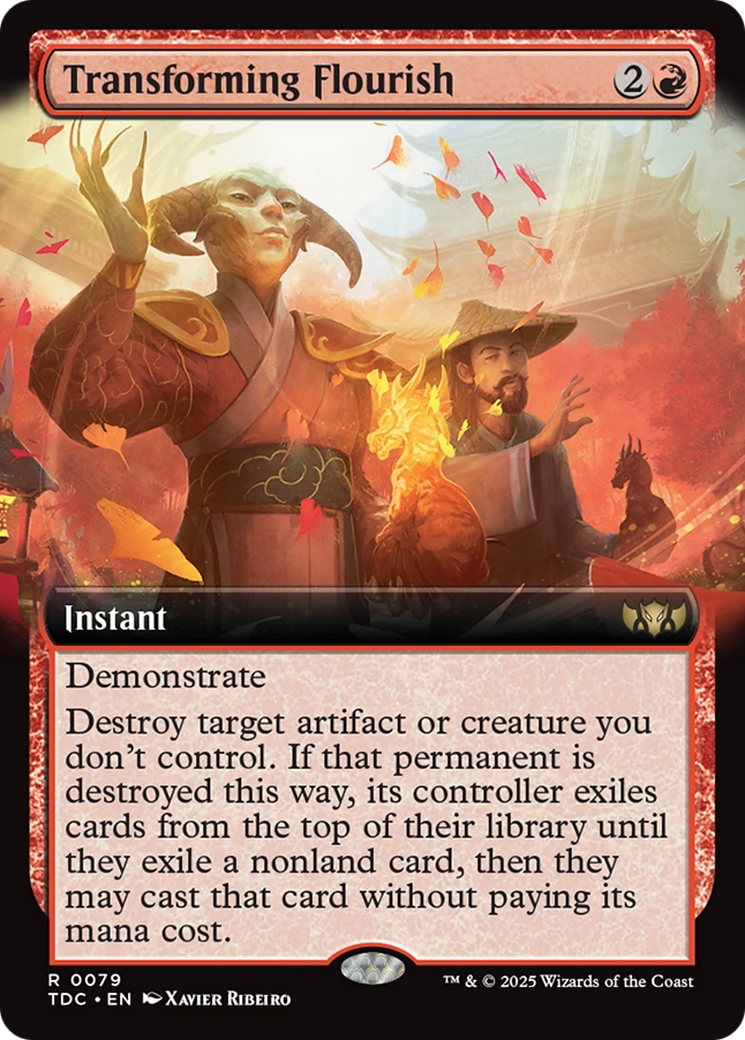 Image of Transforming Flourish (Extended Art) [Tarkir: Dragonstorm Commander]