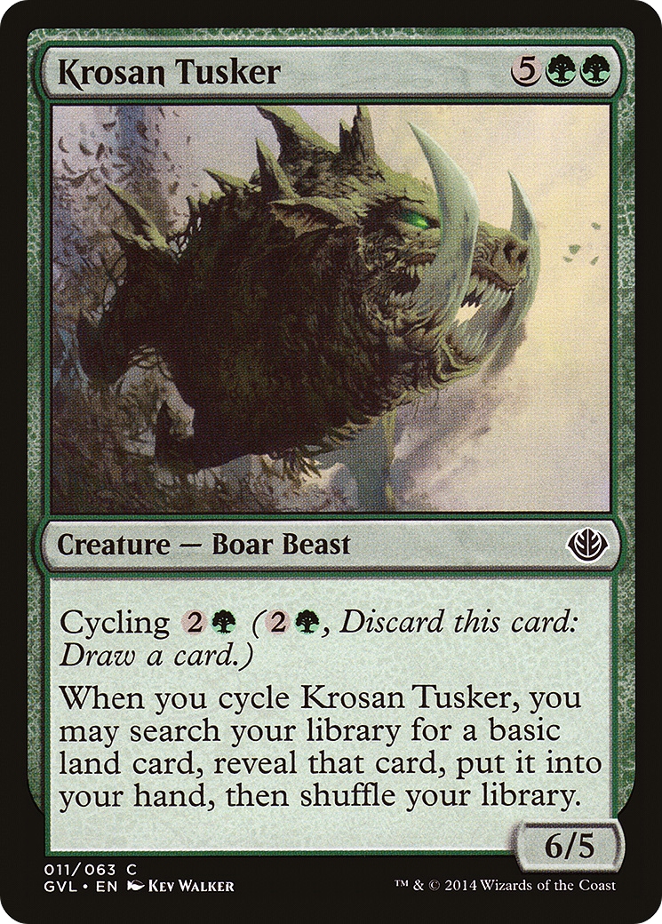 Image of Krosan Tusker (Garruk vs. Liliana) [Duel Decks Anthology]