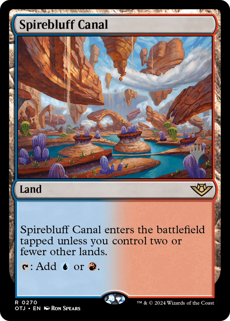 Image of Spirebluff Canal (Promo Pack) [Outlaws of Thunder Junction Promos]