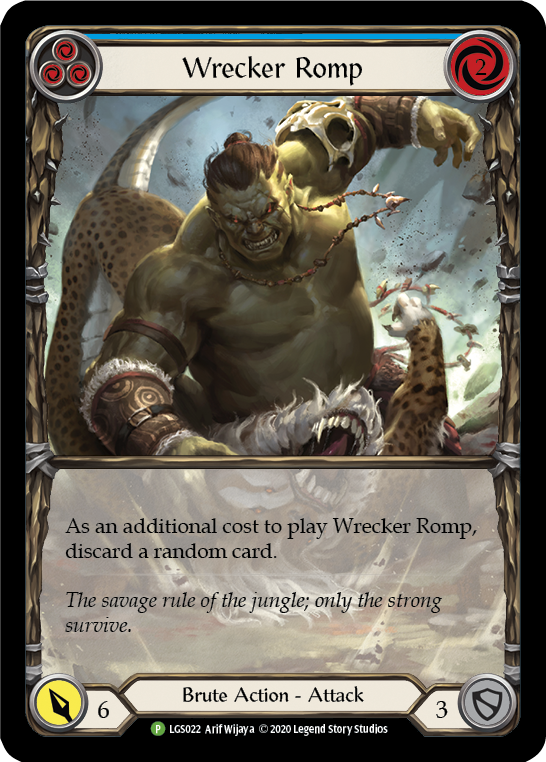 Image of Wrecker Romp (Blue) [LGS022] (Promo)  Rainbow Foil