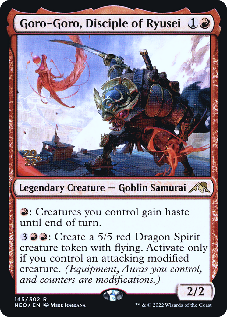 Image of Goro-Goro, Disciple of Ryusei [Kamigawa: Neon Dynasty Prerelease Promos]