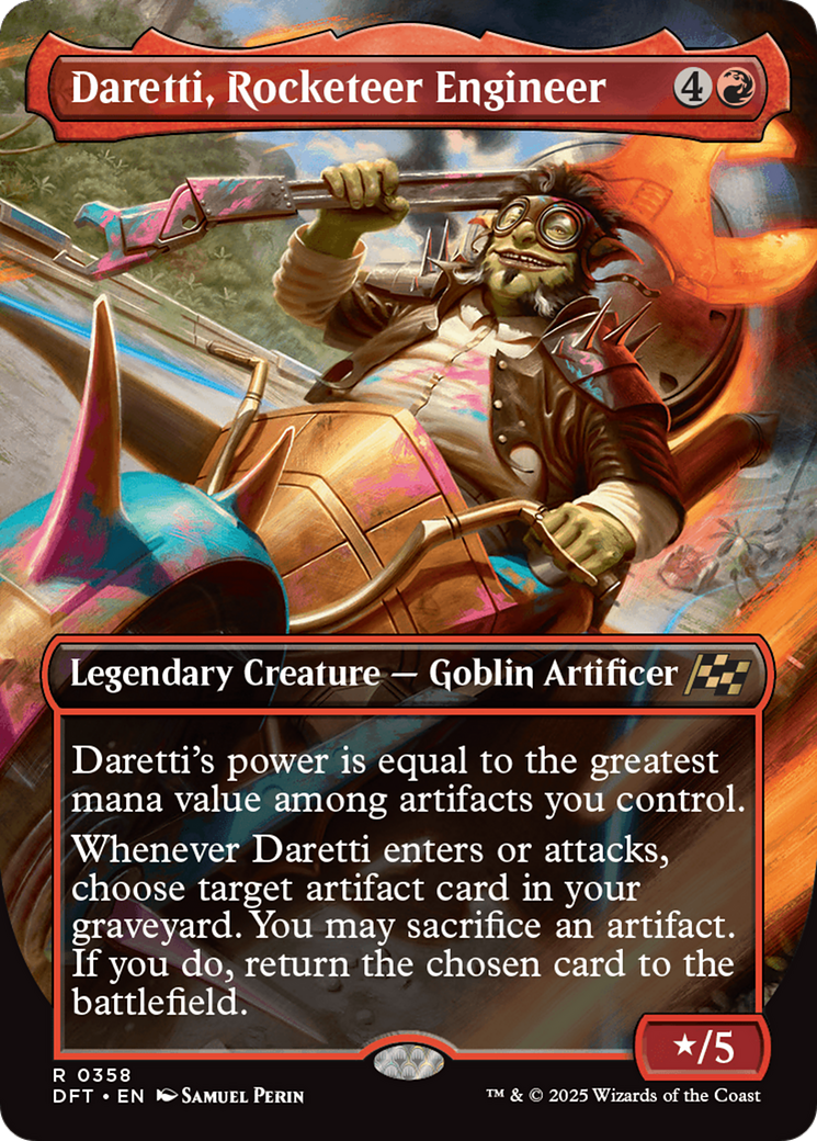 Image of Daretti, Rocketeer Engineer (Borderless) [Aetherdrift]