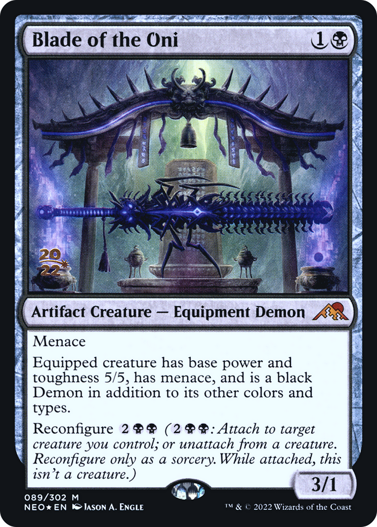 Image of Blade of the Oni [Kamigawa: Neon Dynasty Prerelease Promos]
