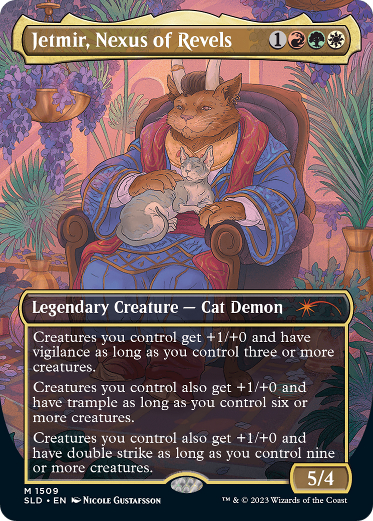 Image of Jetmir, Nexus of Revels (Display Commander) // Jetmir, Nexus of Revels [Secret Lair Commander Deck: Raining Cats and Dogs]