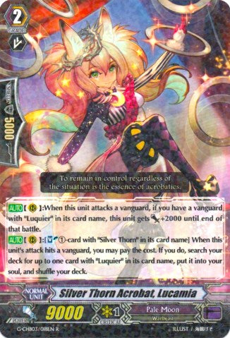 Image of Silver Thorn Acrobat, Lucamia (G-CHB03/018EN) [Rummy Labyrinth Under the Moonlight]