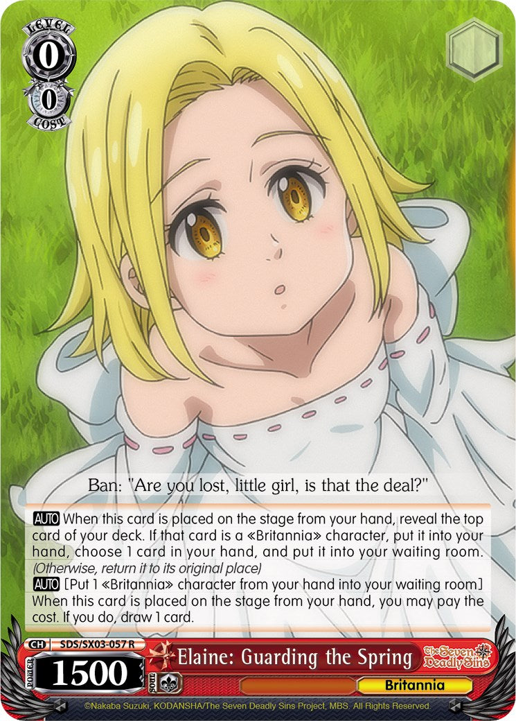 Image of Elaine: Guarding the Spring (SDS/SX03-057 R) [The Seven Deadly Sins]