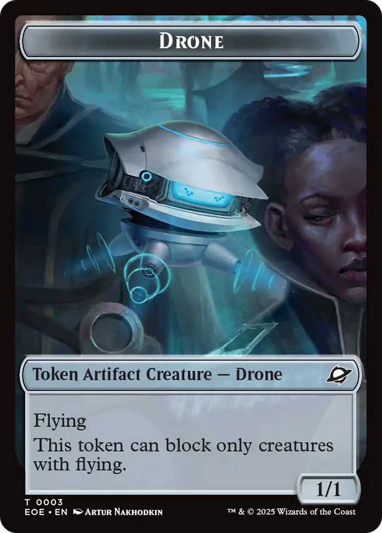 Image of Robot // Drone Double-Sided Token [Edge of Eternities Tokens]
