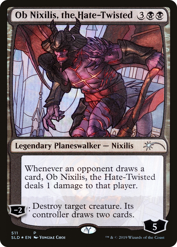 Image of Ob Nixilis, the Hate-Twisted (Stained Glass) [Secret Lair Drop Promos]