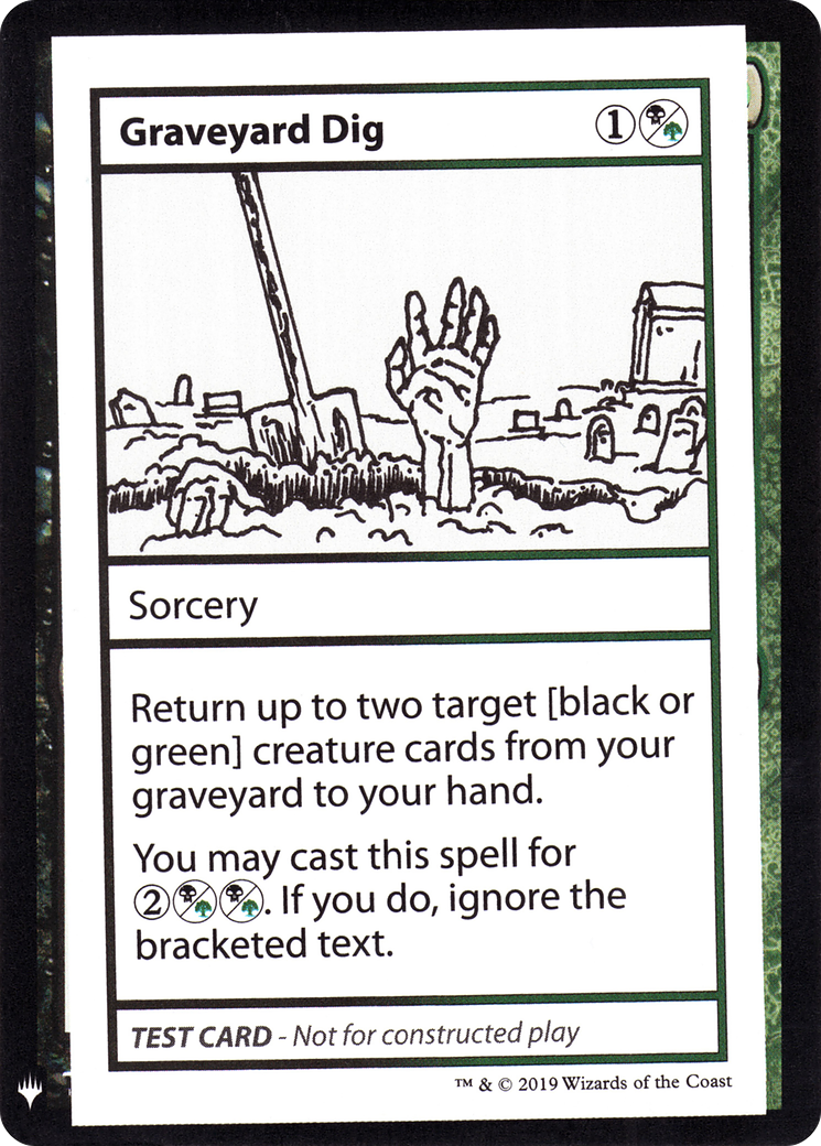 Image of Graveyard Dig [Mystery Booster Playtest Cards]