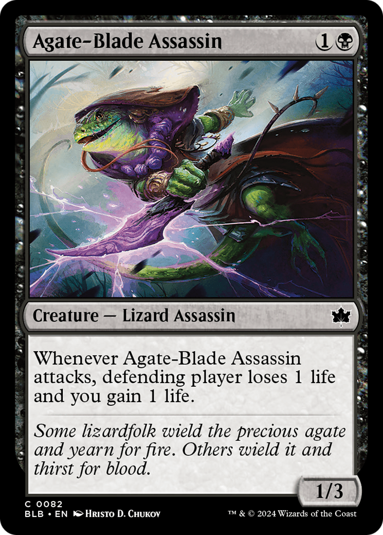 Image of Agate-Blade Assassin [Bloomburrow]