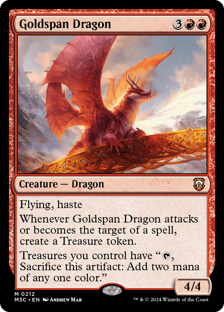 Image of Goldspan Dragon [Modern Horizons 3 Commander]